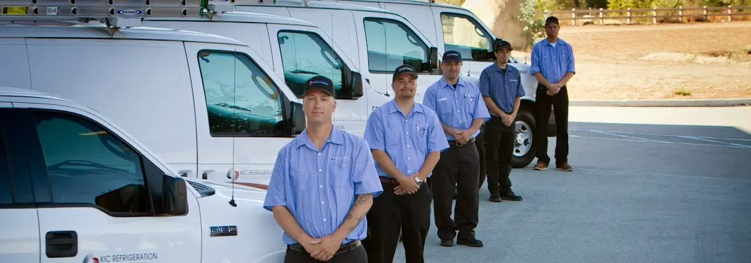 KIC Refrigeration crew ready for Mini Split Repair jobs across San Marcos
